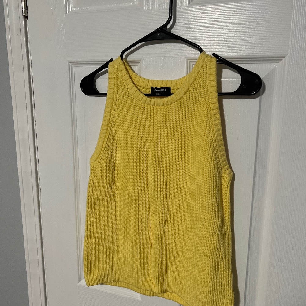 Yellow Sweater Tank